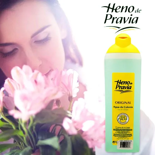 Vista 2 de Heno de Pravia Agua de Colonia, Original Agua de Colonia, Fragancia fresca y limpia, Loción astringente para después de afeitarse, Colonia ligera