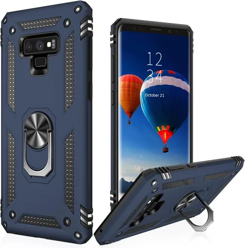Vista 19 de LUMARKE Funda protectora para Galaxy Note 10, pasa 16 pies, prueba de caídas de grado militar, resistente con soporte de anillo magnético, Negro