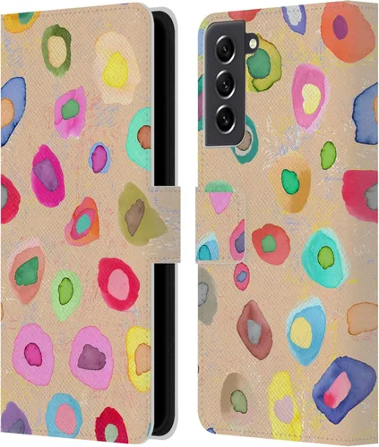 Vista 280 de Head Case Designs Officially Licensed Ninola Ditsy Flowers Yellow Nature Bold Leather Wallet Case Compatible with Samsung Galaxy A07 4G