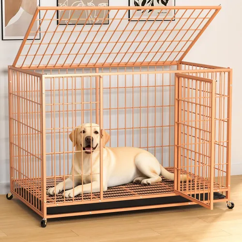 Vista 15 de Black 27 Inch Heavy Duty Large Dog Crate,Indestructible Dog Kennel Indoor