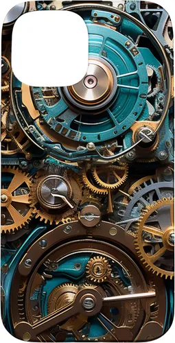 Vista 6 de Mechanical Steampunk Gears Internal Cogwork Mechanism Case for iPhone 17