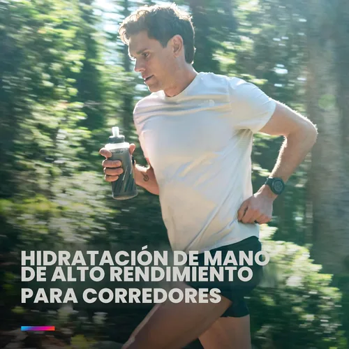 Vista 3 de HydraPak SkyFlask Speed - Botella de agua plegable para correr (350 ml, 500 ml, 500 ml aislada) - Correa ajustable, ligera, tapa a prueba de derrames