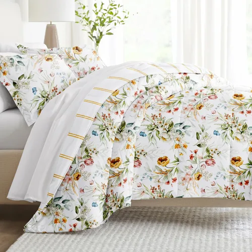 Vista 49 de Juego de colcha individual de Linen Market (2 piezas): lleva el lujo a casa con nuestros edredones alternativos de plumón suaves y ligeros