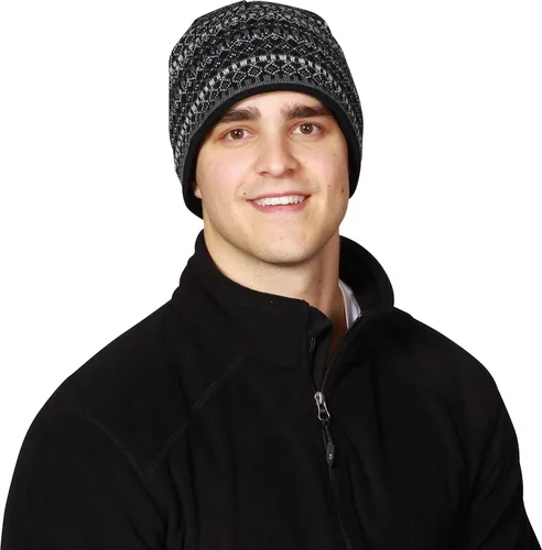 Vista 2 de Turtle Fur Gorro de punto de lana merino Franz para hombre