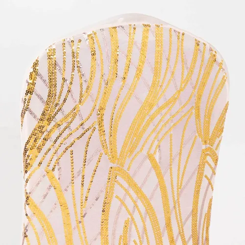 Vista 10 de Efavormart - Funda para silla de banquete de elastano con falda plisada con volantes y banda trasera cruzada, funda elástica negra para bodas y Negro