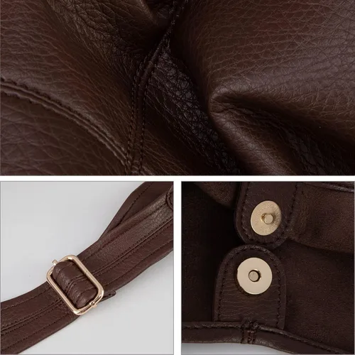 Vista 4 de Montana West Hobo Bags - Bolso para mujer, ultra suave, plegable, con monedero