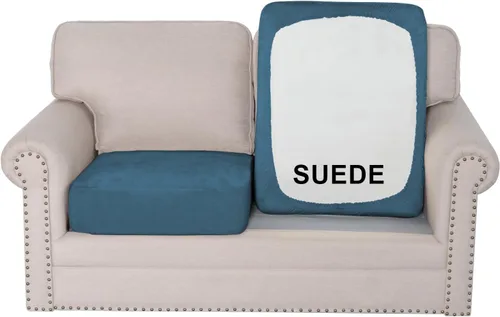 Vista 28 de H.VERSAILTEX Funda de asiento de gamuza elástica para sala de estar, fundas de sofá aptas para mascotas, fundas de sofá gruesas y suaves, lavables