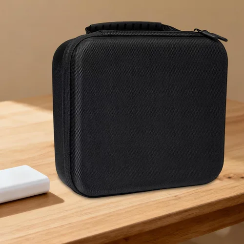 Vista 5 de Portable Carrying Case Small Electronic Accessories Storage Bag Organizer Storage Case for Phone Earbuds Mobile HDD