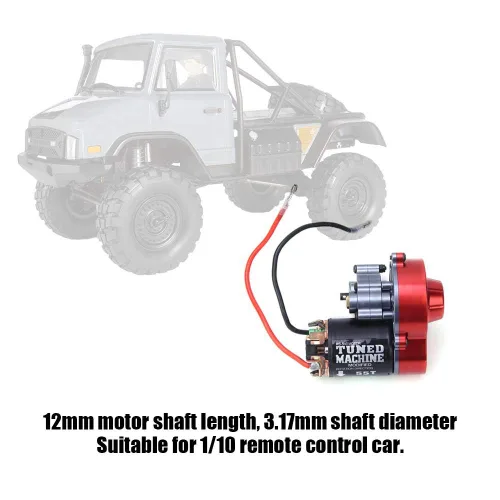 Vista 6 de Drfeify RC Metal completo con motor 540 55T piezas de actualización compatibles con SCX 1/10 RC Car
