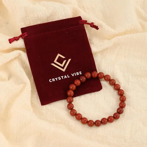 Vista 109 de Crystal Vibe Pulseras de cuentas de 0.315 in para mujeres y hombres, pulseras de cristal con piedras preciosas naturales, tamaño elástico ajustable