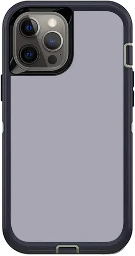 Vista 13 de MightySkins Skin compatible con OtterBox Defender iPhone 12 Pro Max - Azul sólido Funda protectora de vinilo duradera y única Fácil de aplicar