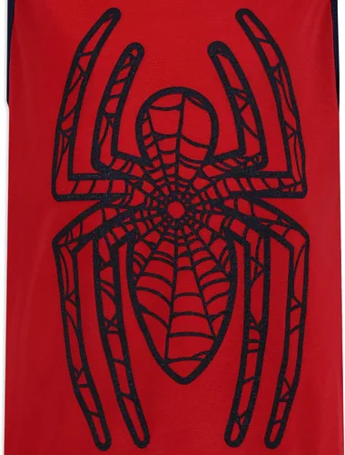 Vista 5 de Marvel Spider-Man - Conjunto de camiseta sin mangas y pantalones cortos para niños pequeños - Azul marinorojo