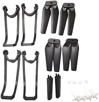 Vista 2 de Versión e88 Tang1 Mini Drone Quadcopter Accesorio Universal Propeller Props Blade Guard 7Teeth Motor Gear Kit - (Color: Blanco)