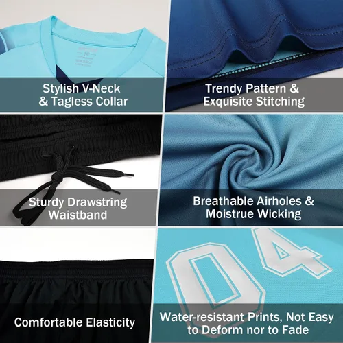 Vista 4 de Camiseta de fútbol de portero personalizada para adultosniños, manga larga personalizada y pantalones con logotipo del