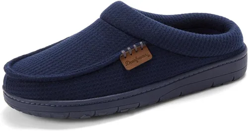 Vista 9 de Dearfoams Zapatilla de casa tipo zueco para hombre Brendan de espuma viscoelástica transpirable para interiores y exteriores con anchos amplios