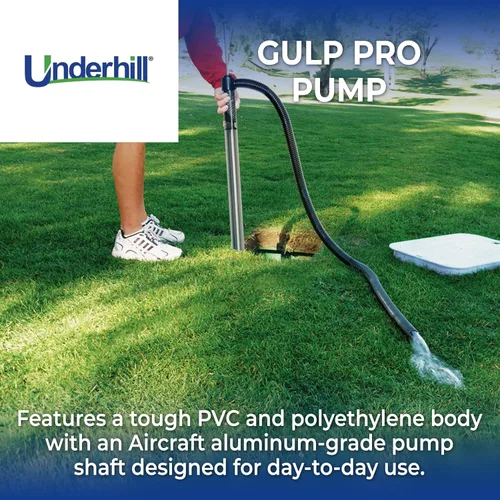 Vista 2 de Underhill Gulp Pro - Bomba de agua de succión con sifón de 22 pulgadas de longitud con manguera de salida de 36 pulgadas, para riego, transferencia