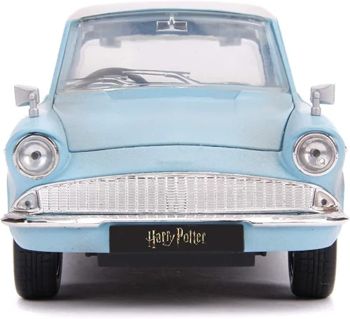 Vista 7 de Jada Harry Potter 1:24 1959 Ford Anglia - Coche fundido a presión y figura de Harry Potter de 2.75 pulgadas, juguetes para niños y adultos