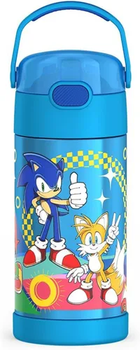 Vista 26 de THERMOS FUNTAINER Botella de agua con pajita, 12 onzas, Avengers