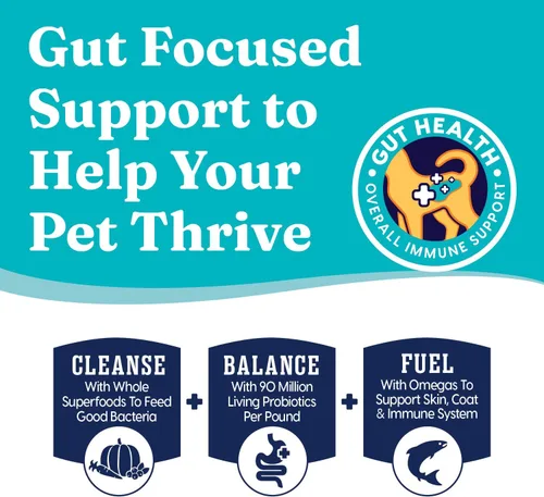 Vista 5 de Solid Gold Katz N Flocken - Alimento seco para gatos con cordero, arroz y cebada perlada, probióticos digestivos para gatos, trituraciones en salsa