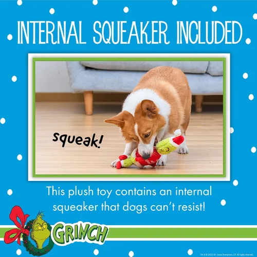 Vista 4 de Dr. Seuss: Juguetes de Navidad Feliz Navidad Grinch Peluche con Sonido - 22.86 cm