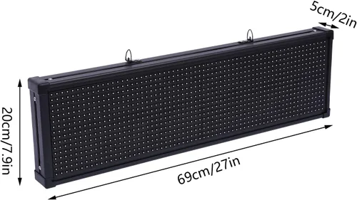 Vista 5 de Letreros LED de publicidad enormes y brillantes de 110 V, letreros abiertos para negocios, control de disco, pantalla LED programable para PC