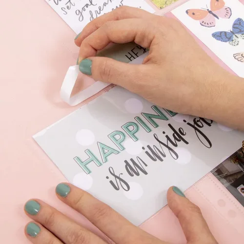 Vista 2 de Craftelier - Fundas de plástico transparente para Photoflip Accesorio perfecto para aumentar la capacidad del álbum de fotos Incluye 10 fundas