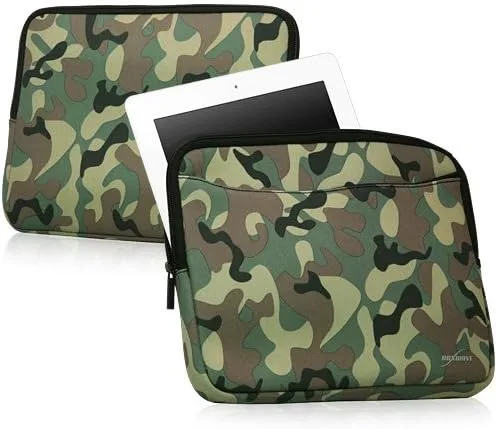 Vista 9 de BoxWave Funda compatible con Elgato Stream Deck XL - Traje de camuflaje con bolsillo, bolsillo de neopreno con cremallera para almacenamiento