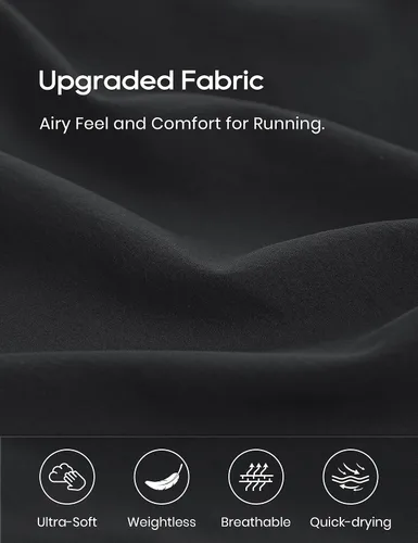 Vista 4 de CRZ YOGA Pantalones cortos de correr de delfín de cintura alta para mujer, de secado rápido, ligero, forro alto, pantalones cortos de entrenamiento