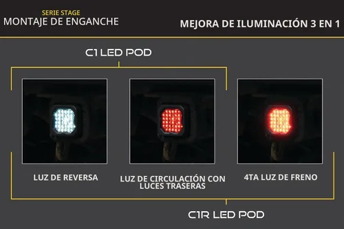Vista 4 de Diode Dynamics Kit de luces de reversa HitchMount compatible con Ford F-150 2011-2014, C1