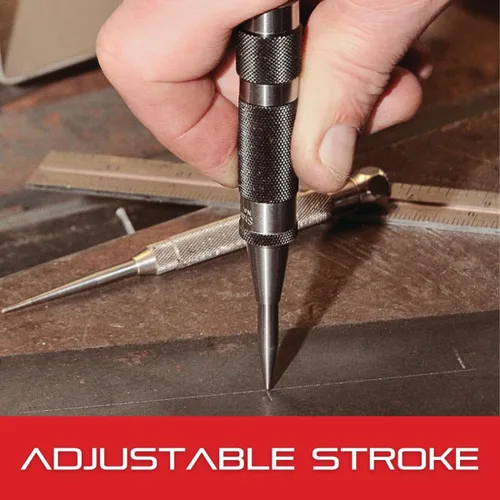 Vista 6 de Starrett 18 C Perforadora de centro automático con trazo ajustable, 5 – 1/4" de longitud, diámetro de 11/16