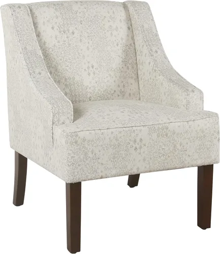 Vista 21 de HomePop Swoop - Silla de sala de estar con apoyabrazos, terciopelo gris