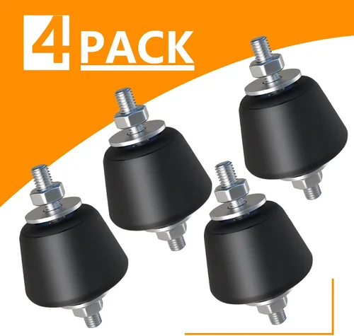 Vista 9 de Soportes aisladores de goma antivibración con pernos amortiguadores, soportes aisladores de goma para mini bombas de calor divididas, compresores