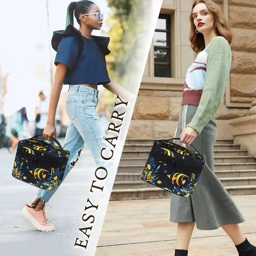 Vista 8 de Aosbos Bolsa de almuerzo para hombres y mujeres, bolsas aisladas para enfriar, bolsas térmicas, bolsa de almuerzo para contenedores de alimentos
