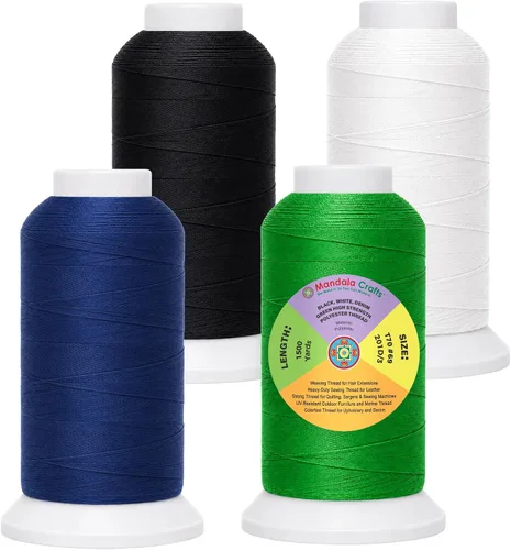 Vista 116 de Mandala Crafts Airforce Blue Tex 70 - Hilo de poliéster para tapicería Fuerza Aérea