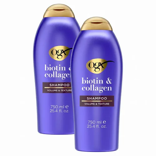Vista 10 de Champú Organix Thick and Biotin completo y con colágeno, de 13 onzas