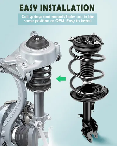 Vista 3 de SCITOO Amortiguadores delanteros completos para Nissan Quest Quick Struts 11487 11488 - Juego de 2
