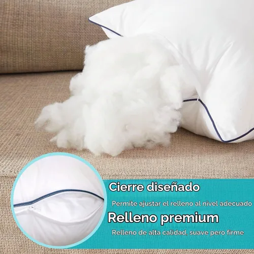 Vista 4 de Relleno de almohada alternativo de plumón de 18 x 18 pulgadas, 2