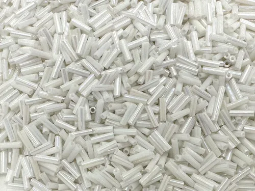 Vista 7 de Cuentas de corneta checa 40 gr / 1.4 oz Tubo de vidrio tamaño #3 0.276 in (mezcla surtida)