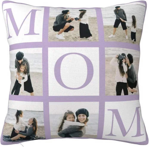 Vista 16 de Funda de almohada personalizada para regalos, funda de almohada personalizada con fotos, fundas de cojín para fotos, regalos personalizados