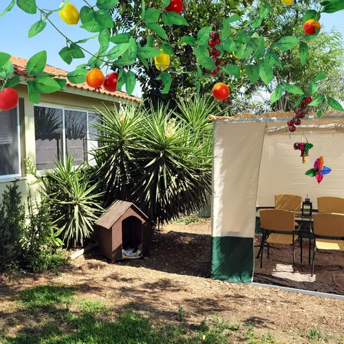Vista 5 de 4 piezas de decoración de Sukkah frutas colgantes para Sukkot – Decoración de manzana Etrog – Suministros de fiesta de celebración judía