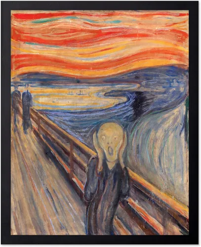 Vista 44 de Poster Master Póster vintage Munch – Impresión retro expresionismo – Regalo para artista, inauguración de la casa, El grito, clásico, abstracto