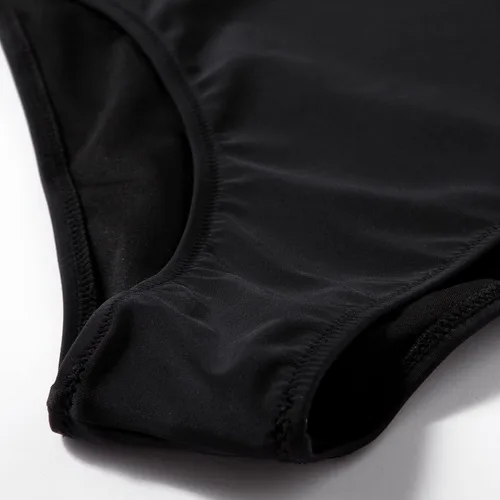 Vista 6 de RUUHEE Conjunto de bikini para mujer, parte superior en V profundo, traje de baño de 2 piezas