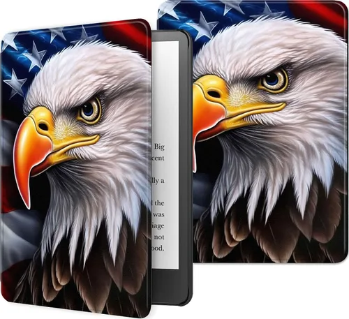 Vista 85 de Funda para Kindle básico de 6 pulgadas (11.ª generación), múltiples ángulos, piel sintética, delgada, con función de encendido y apagado automático