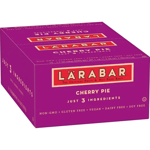 Vista 2 de Larabar, barra de frutas y nueces, pastel de cereza, sin gluten, vegano (16 bares) y barra sin gluten, magdalenas de arándano, 1.6 onzas