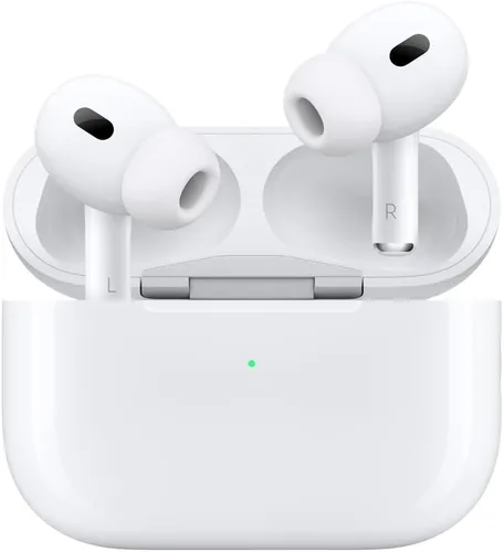 Vista 2 de Apple AirPods Pro (2.ª generación) Auriculares inalámbricos, estuche de carga MagSafe de audio espacial personalizado (USB-C) auriculares Bluetooth