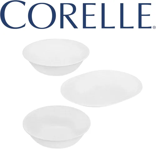 Vista 2 de Corelle Juego completo de 3 piezas blanco