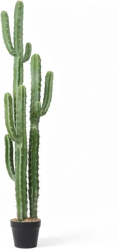 Vista 9 de Cactus artificial grande de 25 pulgadas para decoración del hogar, jardín, oficina, tienda