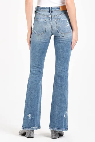 Vista 3 de DEAR JOHN Jeans acampanados rosa para mujer