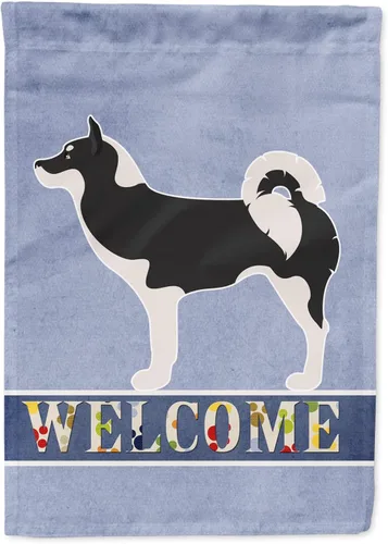 Vista 152 de Caroline's Treasures BB8334GF AIDI Bandera de jardín para perro de montaña del Atlas, bandera de buzón azul, bandera decorativa para patio exterior