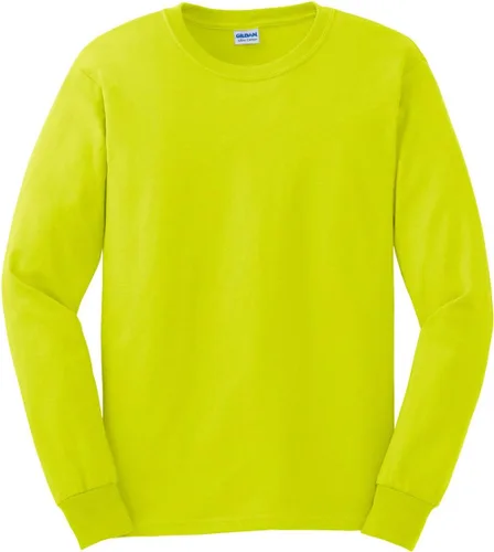 Vista 20 de Gildan - Camiseta de algodón y de manga larga para hombre, modelo G2400 (1) verde irlandés + (1) negro